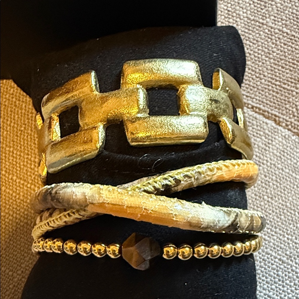 Rustic Cuff Bracelet Set - Picture 2 of 5